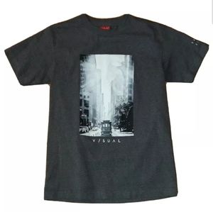 Visual Men T-shirt Small Grey California Tee Bin2